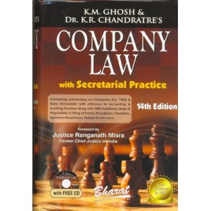 Bharat's Company Law with Secretarial Practice Volume - I [HB] by K.M. Ghosh & Dr. K.R. Chandratre